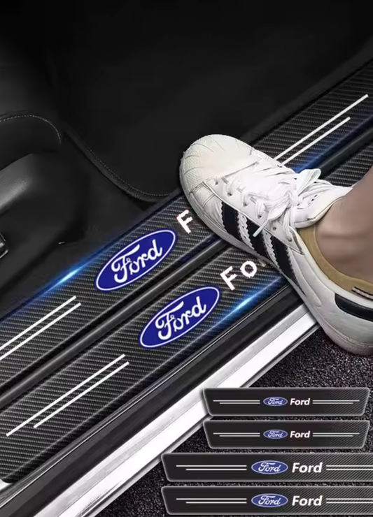 Karbon Kapı Eşiği Koruyucu Bant Folyo 4'lü Set